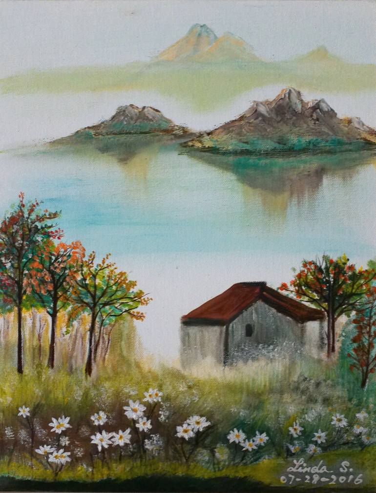 Original Other Landscape Painting by Linda Lin