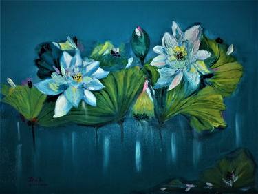 Original Fine Art Floral Paintings by Linda Lin