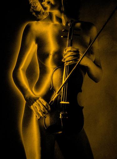 Violinist in Gold - Limited Edition of 25 thumb