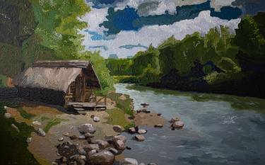 Original Expressionism Landscape Painting by Ahmed Kheder