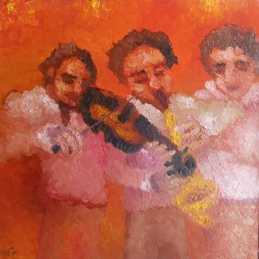 Print of Music Paintings by Ahmed Kheder