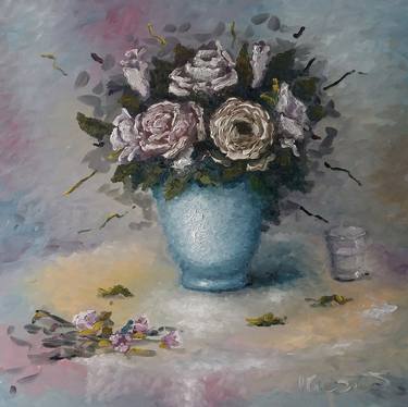 Print of Fine Art Floral Paintings by Ahmed Kheder