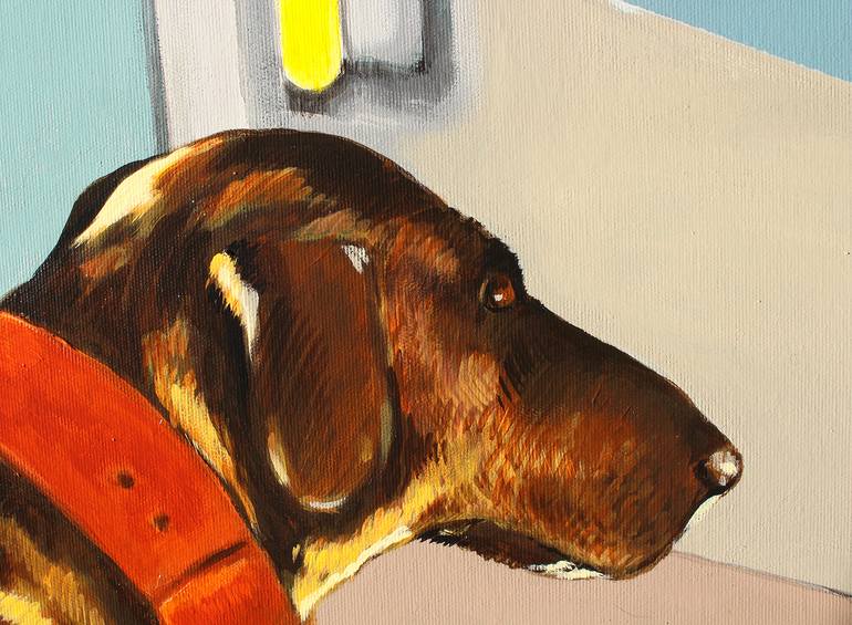 Original Figurative Dogs Painting by MałGorzata ŁOdygowska