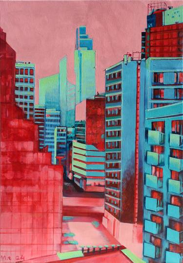 Original Architecture Paintings by Małgorzata Łodygowska