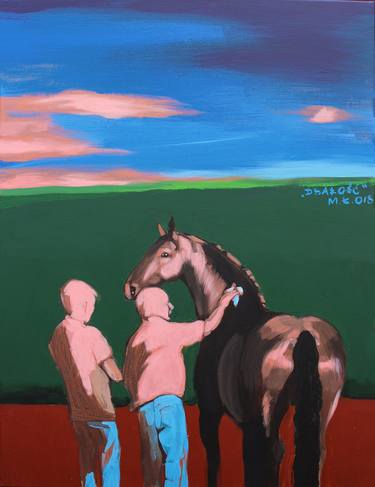 Original Horse Paintings by Małgorzata Łodygowska