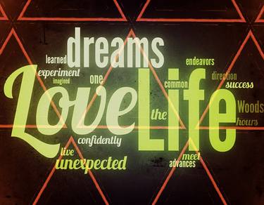 Original Typography Mixed Media by Chrisb Marquez