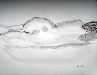 Original Expressionism Nude Drawings by Pierre Robillard