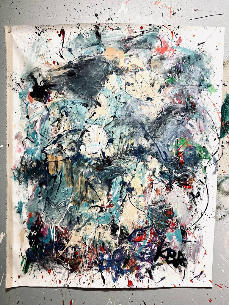 Original Abstract Expressionism Abstract Painting by Kaley Rhodes