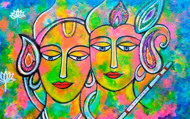 Original Abstract Expressionism Abstract Painting by Manjiri Kanvinde