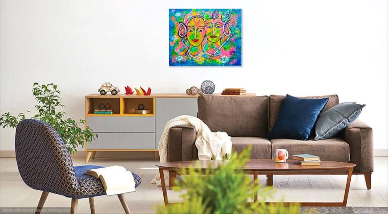 Original Abstract Expressionism Abstract Painting by Manjiri Kanvinde