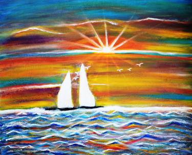 Original Boat Paintings by Manjiri Kanvinde