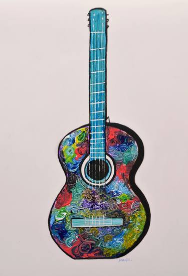 Guitar Abstract painting thumb