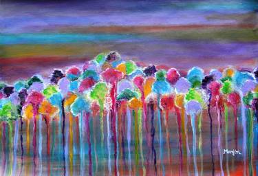 Enchanted Forest abstract painting thumb
