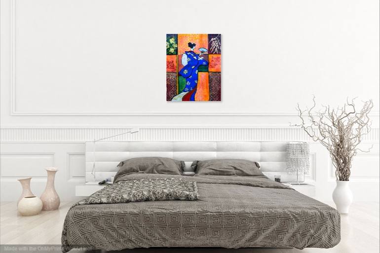 Original Art Deco People Painting by Manjiri Kanvinde