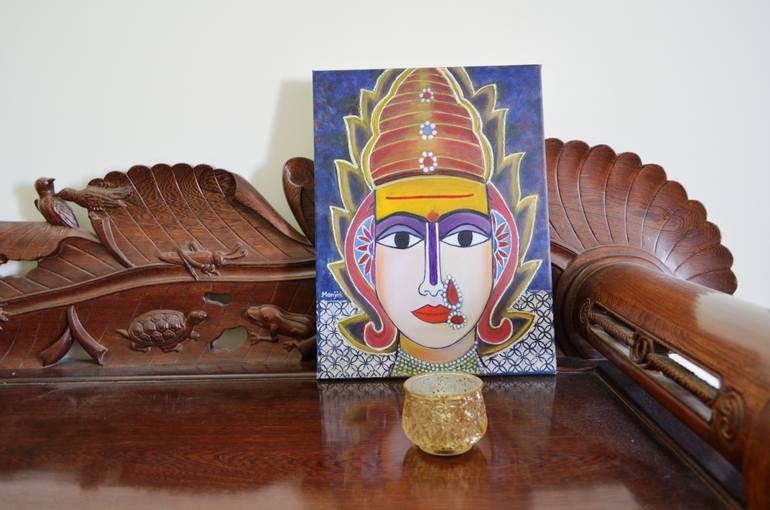 Original Abstract Expressionism Women Painting by Manjiri Kanvinde
