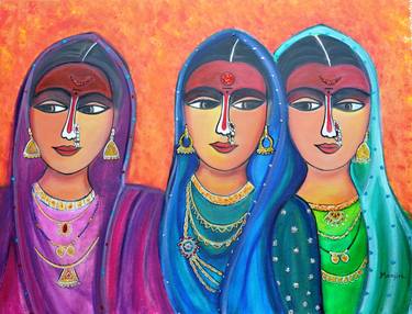 Print of Portrait Paintings by Manjiri Kanvinde