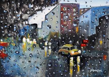 Long Drive in Rain romantic watercolor thumb