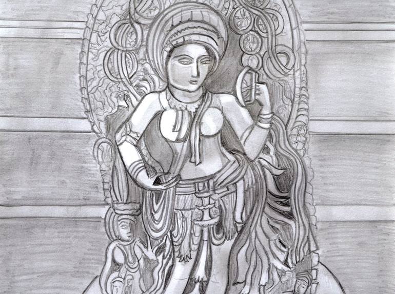 Original Classical mythology Drawing by Manjiri Kanvinde