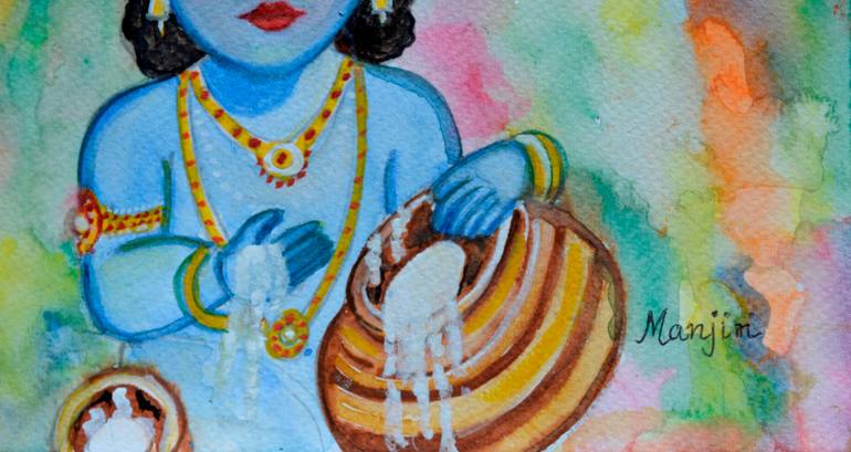 Original Figurative Religion Painting by Manjiri Kanvinde