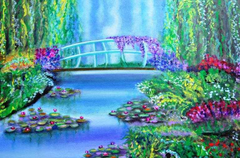 Original Impressionism Landscape Painting by Manjiri Kanvinde