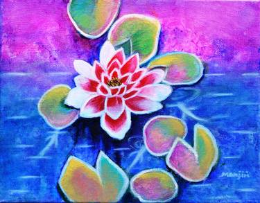 Original Impressionism Floral Paintings by Manjiri Kanvinde