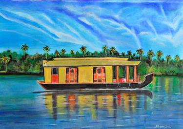 Kerala House Boat scenic landscape thumb