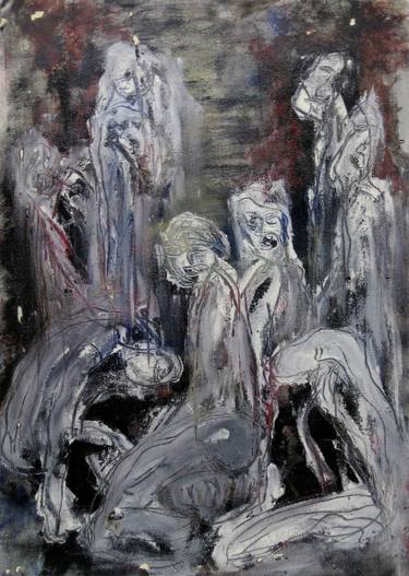 Print of Abstract Expressionism Mortality Paintings by manilal wijesinghe