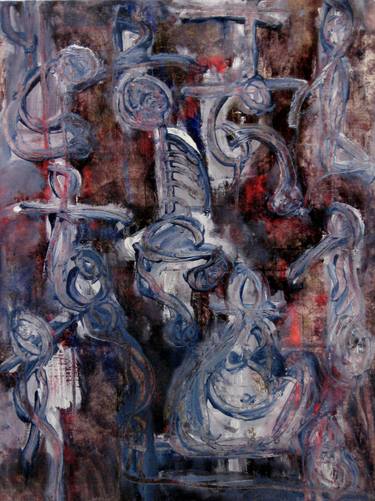 Original Abstract Expressionism Classical mythology Paintings by manilal wijesinghe