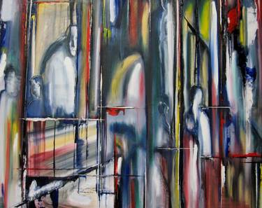 Original Abstract Expressionism Architecture Paintings by manilal wijesinghe