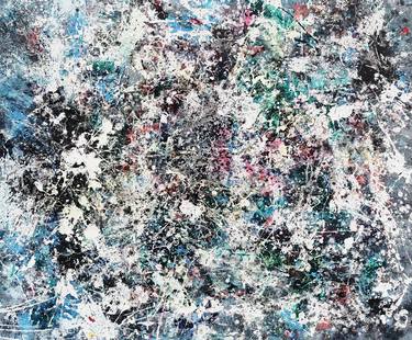 Original Abstract Expressionism Abstract Painting by Pornthep Chitphong