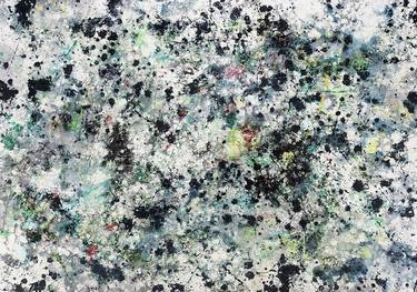 Original Abstract Expressionism Abstract Painting by Pornthep Chitphong