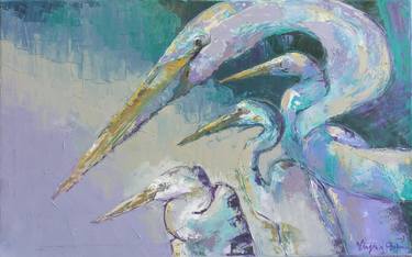 Original Expressionism Animal Painting by Virginia Chapuis