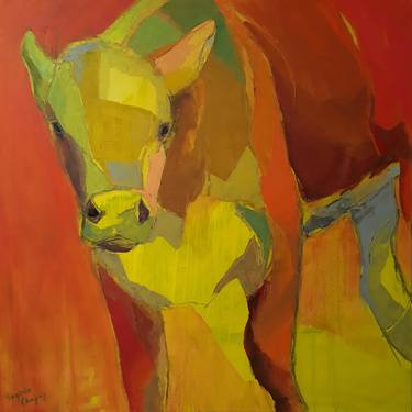 Original Figurative Animal Paintings by Virginia Chapuis