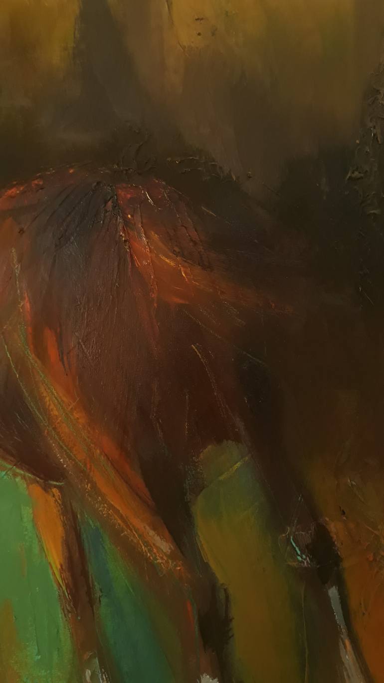 Original Figurative Horse Painting by Virginia Chapuis