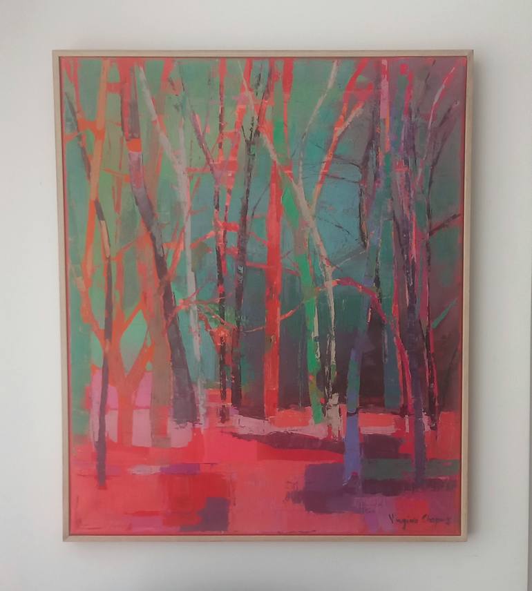 Original Tree Painting by Virginia Chapuis