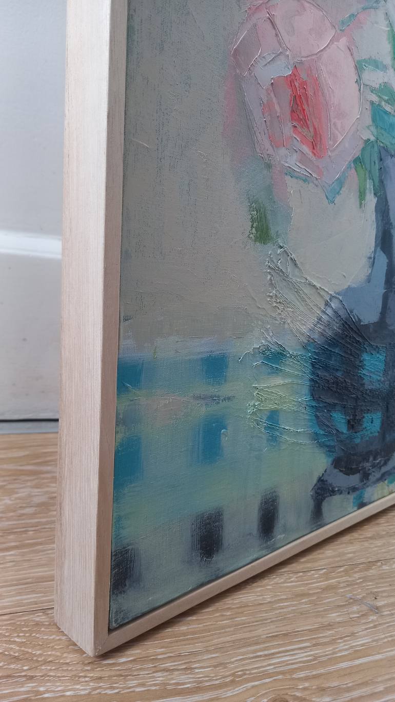 Original Expressionism Floral Painting by Virginia Chapuis