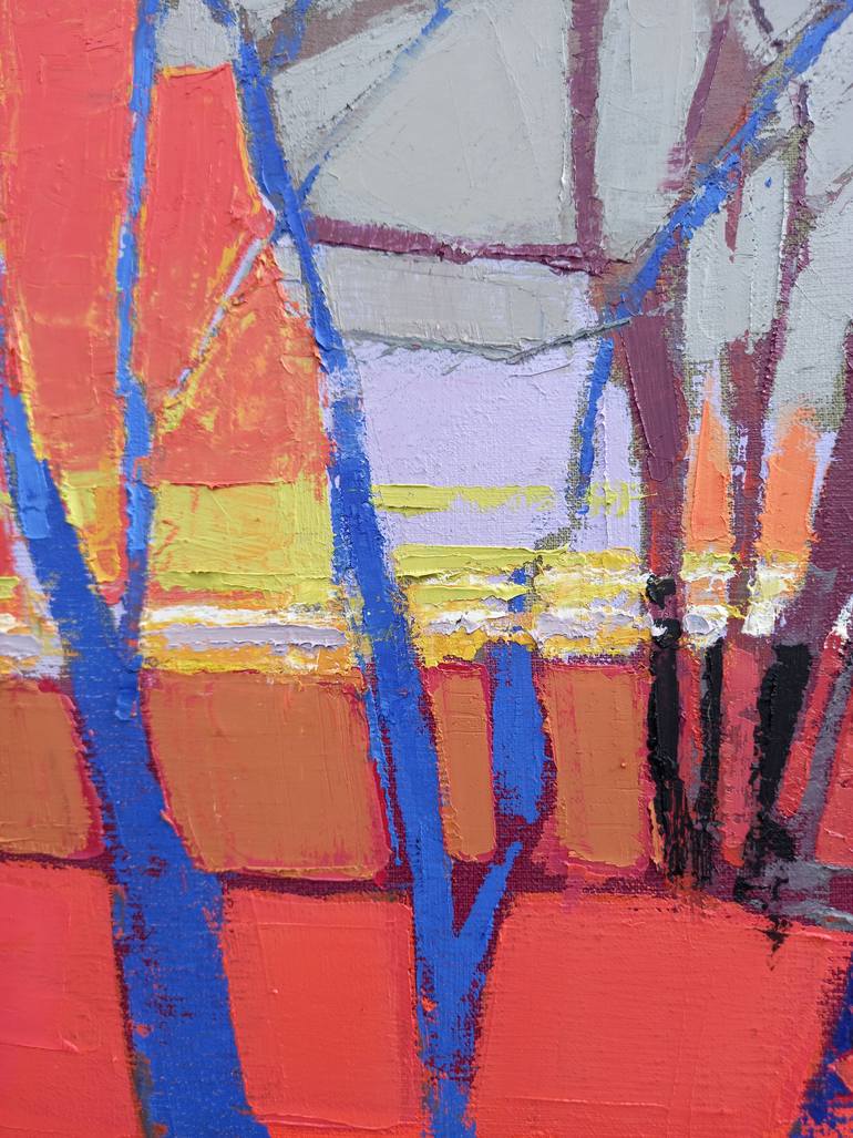 Original Expressionism Landscape Painting by Virginia Chapuis