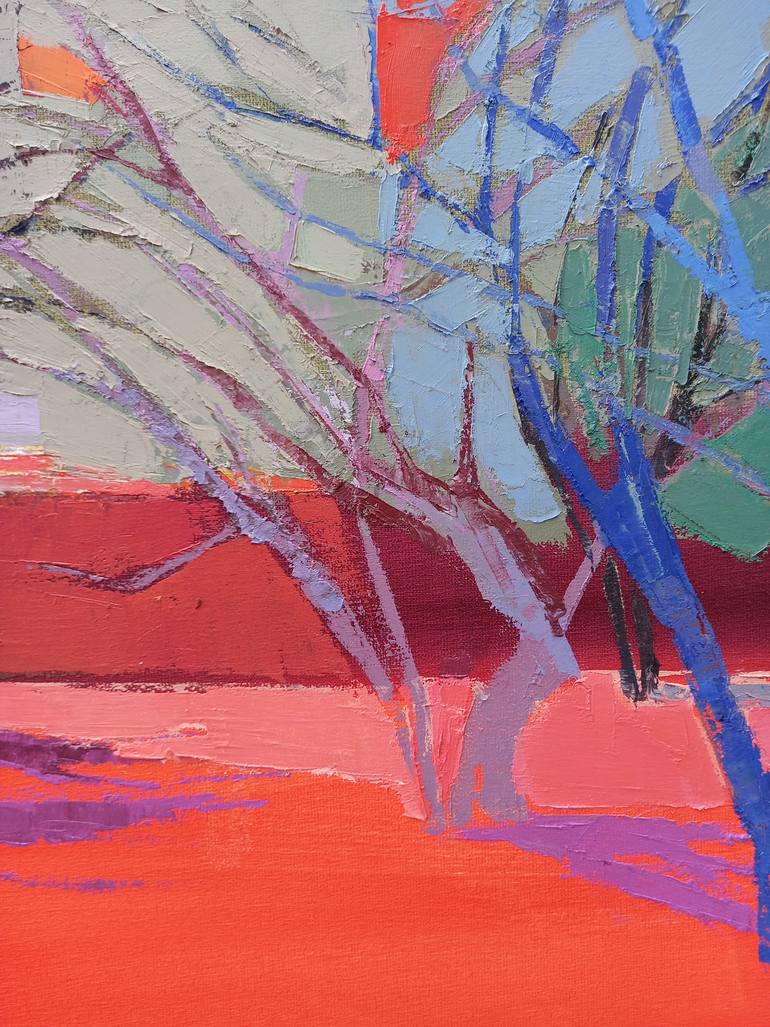 Original Expressionism Landscape Painting by Virginia Chapuis