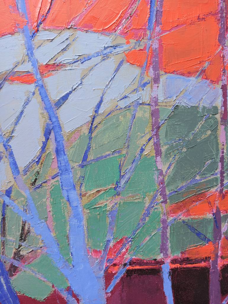 Original Expressionism Landscape Painting by Virginia Chapuis