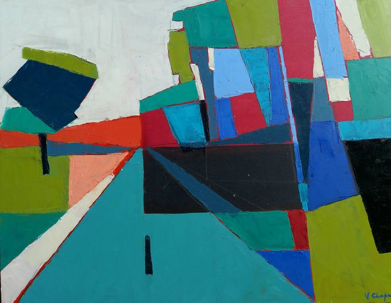 cubist landscape paintings