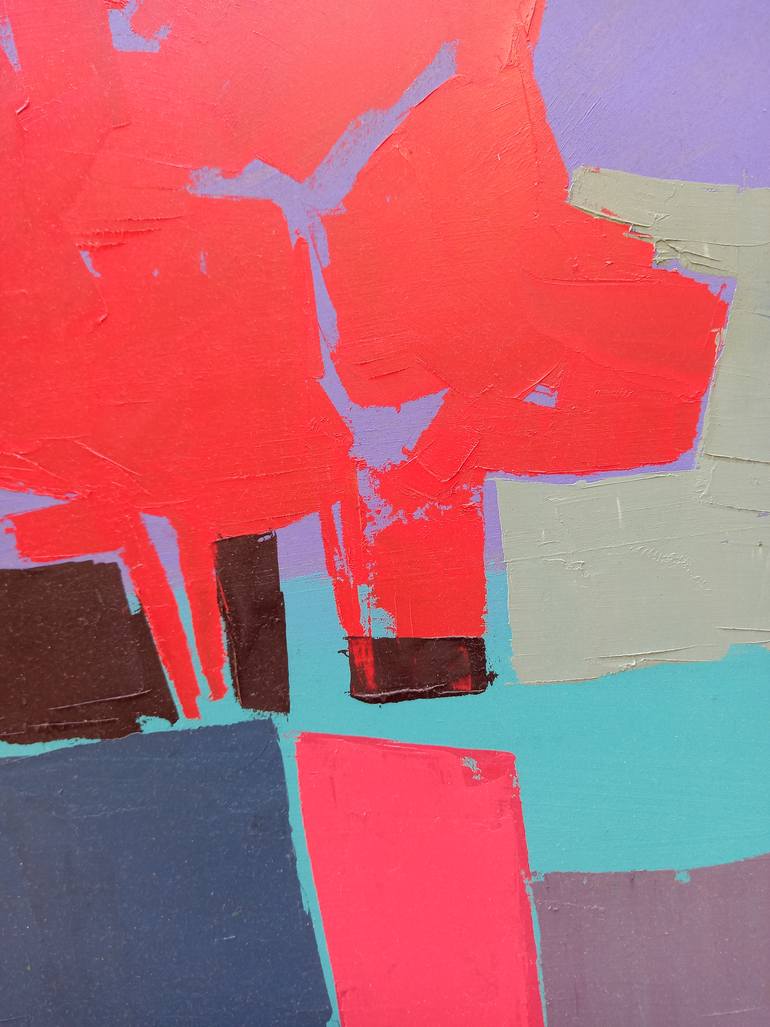 Original Pop Art Abstract Painting by Virginia Chapuis