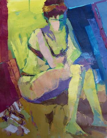 Original Expressionism Nude Paintings by Virginia Chapuis