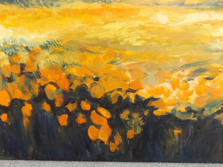 Original Expressionism Nature Painting by Miroslava Zaharieva