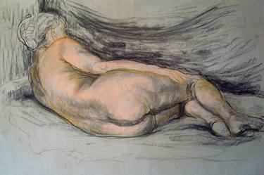 Print of Figurative Nude Drawings by Miroslava Zaharieva