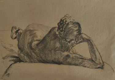Print of Figurative Nude Drawings by Miroslava Zaharieva