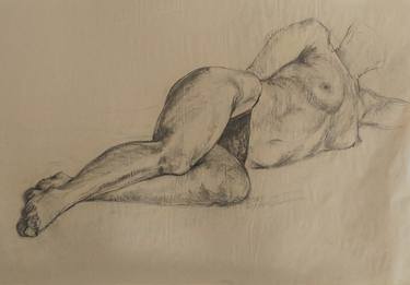 Print of Nude Drawings by Miroslava Zaharieva