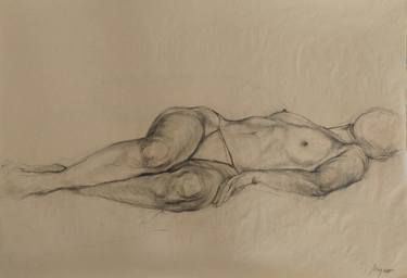 Print of Nude Drawings by Miroslava Zaharieva