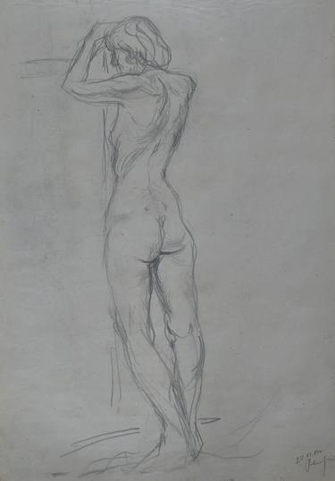 Original Figurative Nude Drawings by Miroslava Zaharieva