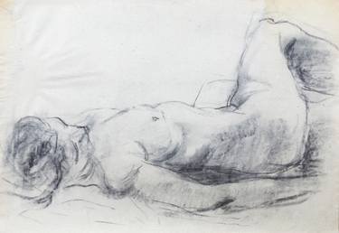 Original Expressionism Nude Drawings by Miroslava Zaharieva