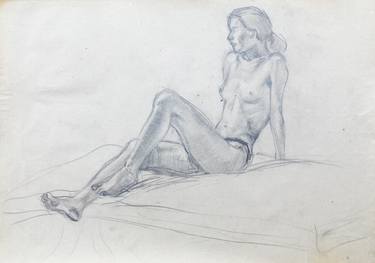 Print of Nude Drawings by Miroslava Zaharieva